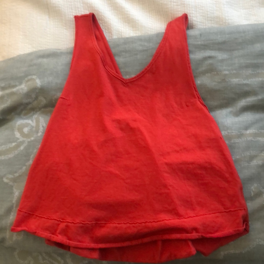 Orange/Red Free People top